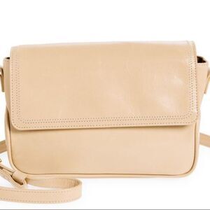 HOBO Autry Leather Crossbody Bag Parchment
